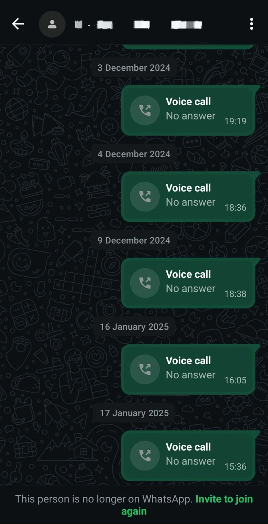 One of many call records trying to chase down casks Call record